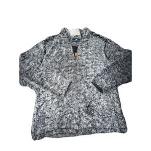 The Southern Shirt Co Sherpa 1/4 Zip Pullover Sweater Size Medium HRD